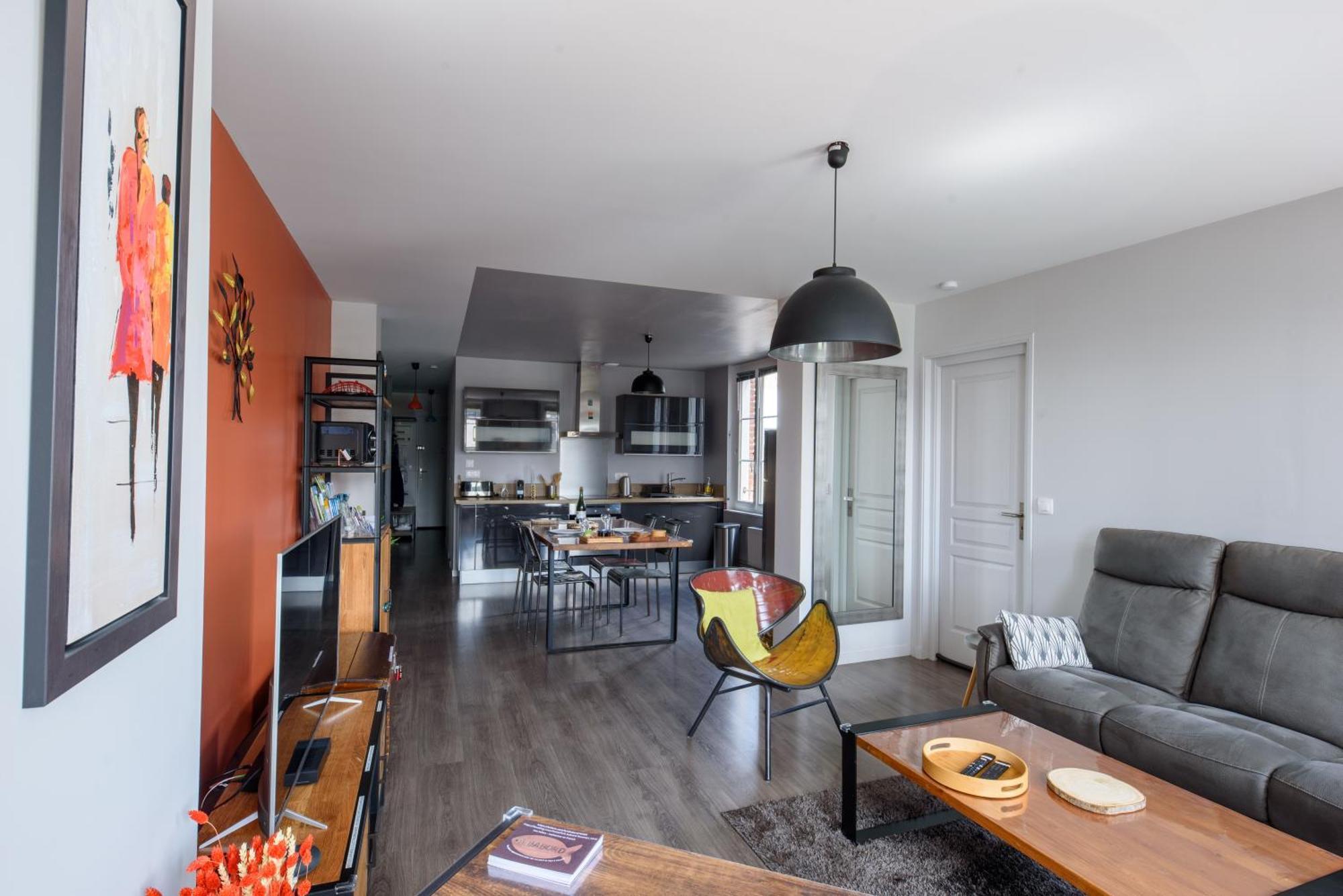 A Babord Fecamp Appartement Vue Port Et Mer Linge Inclus Exterior foto